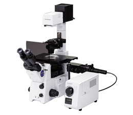 オリンパス/IX-71/倒立型リサーチ蛍光顕微鏡セット/動作確認済 