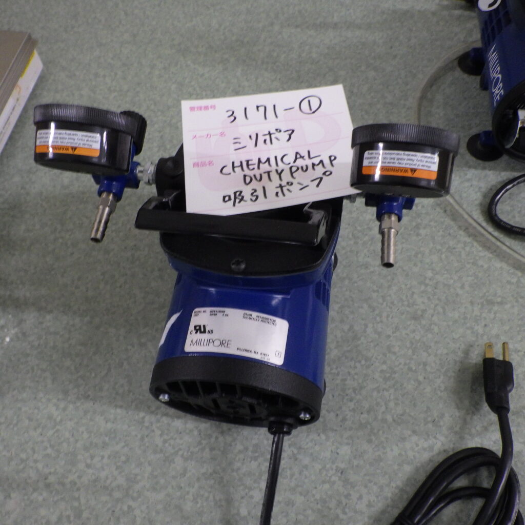 ミリポア/WP6110060/CHEMICAL DUTY PUMP/吸引ポンプ /100V/50-60 Hz 1/Pk 1PK/